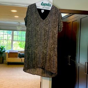 Snake print dress